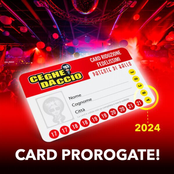 Ceghedaccio Card Proroga